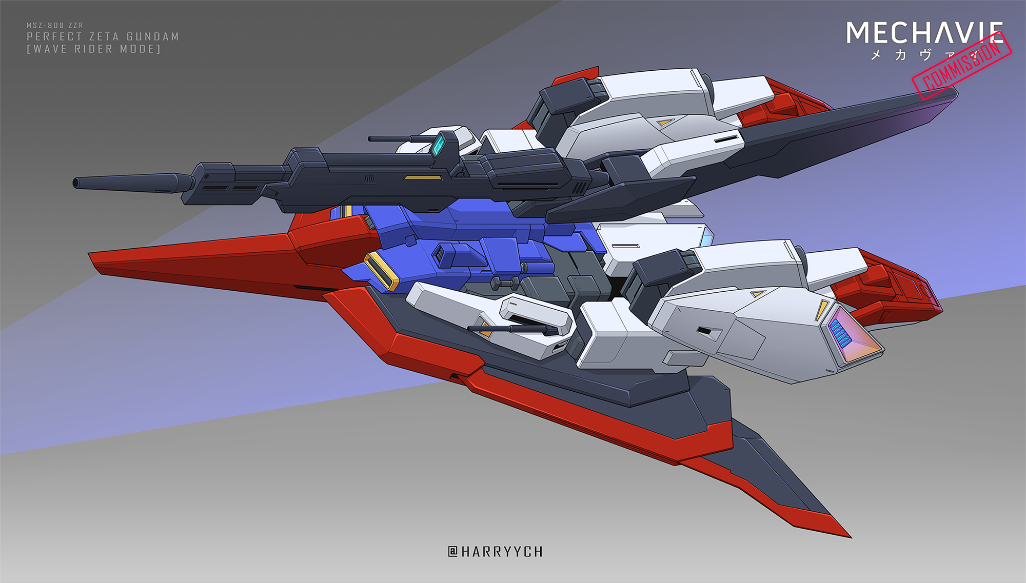 Perfect Zeta Gundam Wave Rider by HarryYCH Fur Affinity dot net